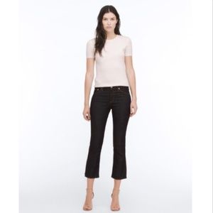AG 28 The JODI Side Slit Crop Flare Jeans Lacquer
